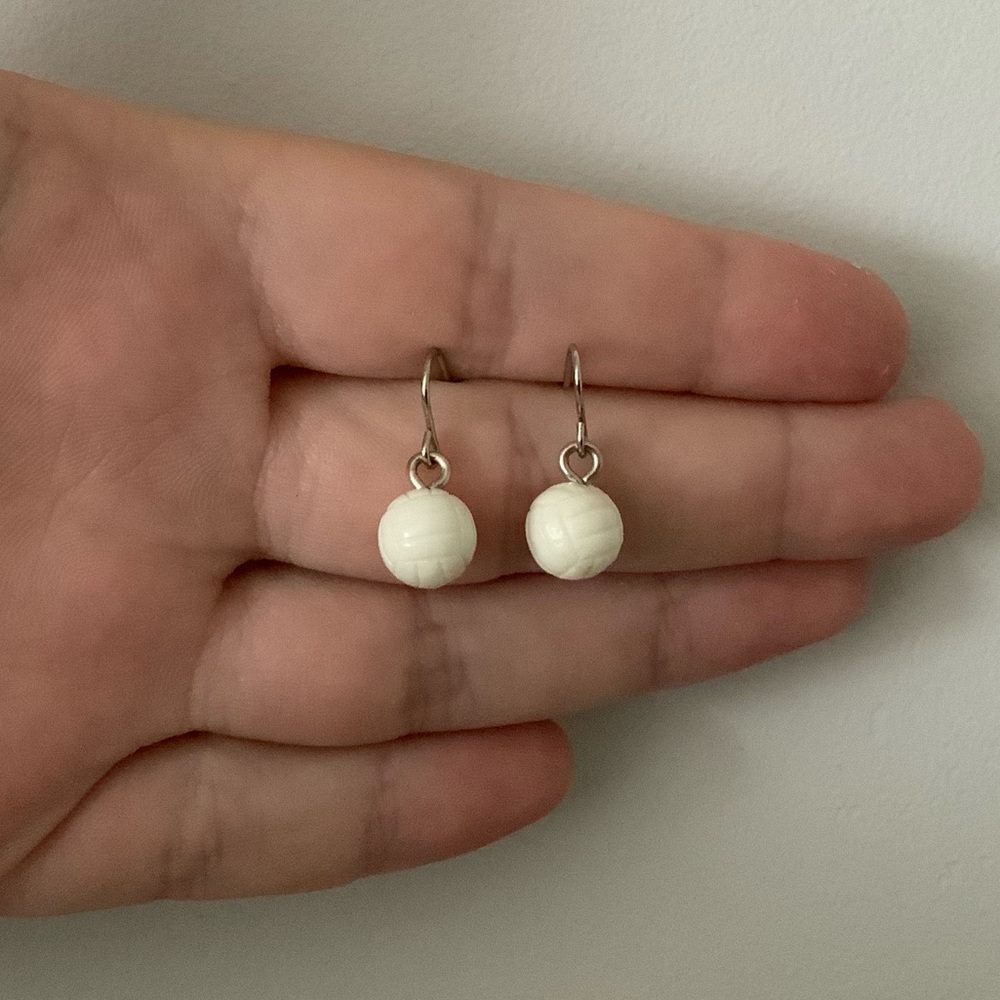Never Worn Volleyball Dangly Earrings